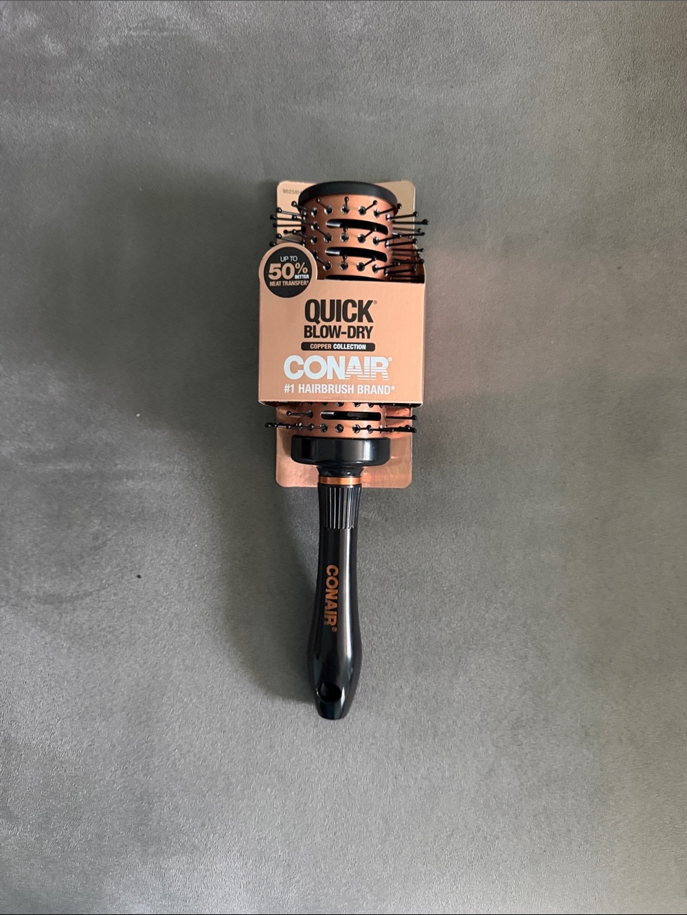 Conair Quick Blow-Dry Round Hairbrush - Black & Copper